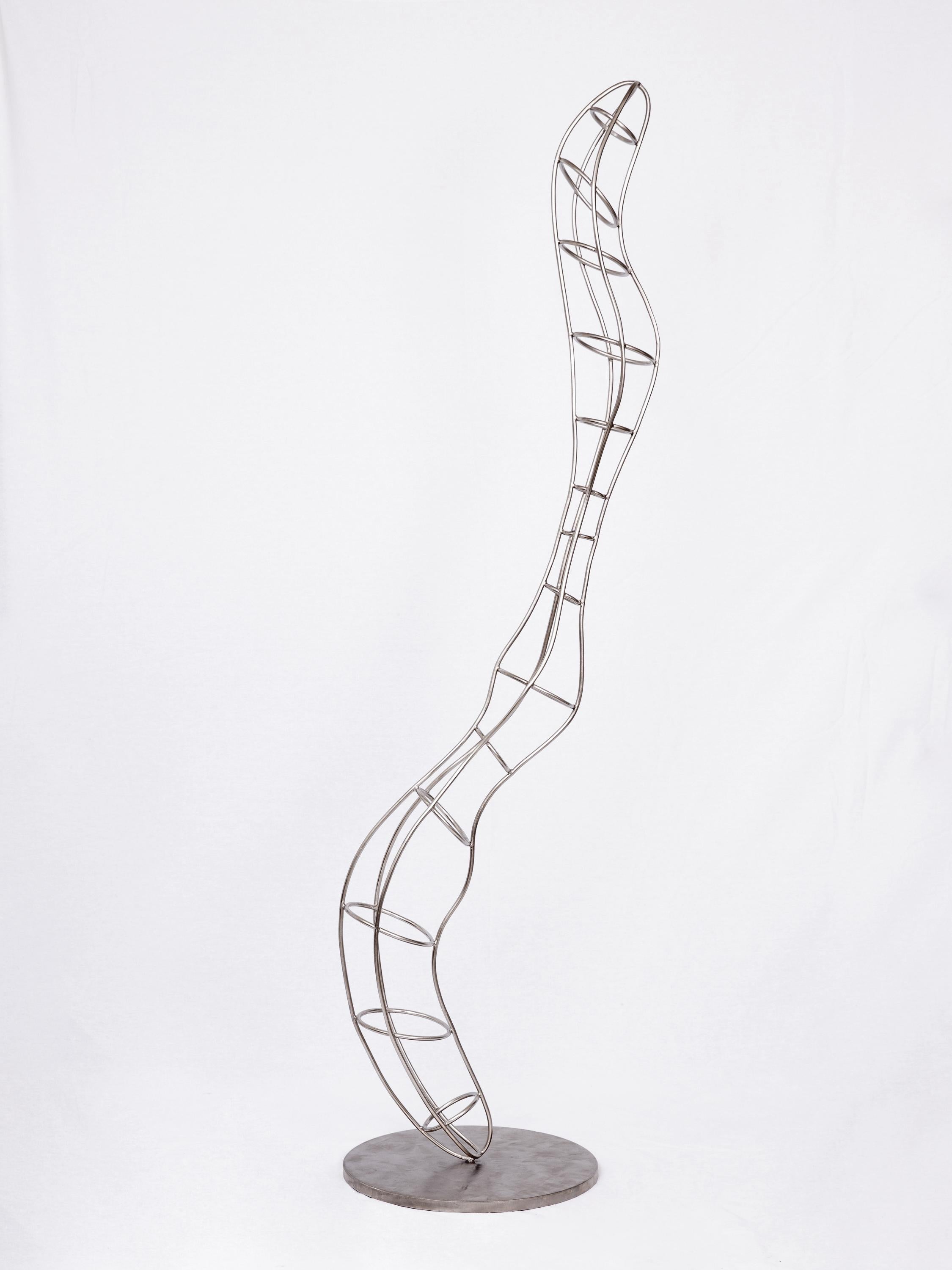 Emrbyo Outdoor Sculpture by Alice Crepaldi
Unique Piece.
Dimensions: D 30 x W 35 x H 150 cm.
Materials: Metal.

Alice Crepaldi is a versatile multidisciplinary artist hailing from Milan, Italy. Her artistic endeavors are deeply entrenched in the