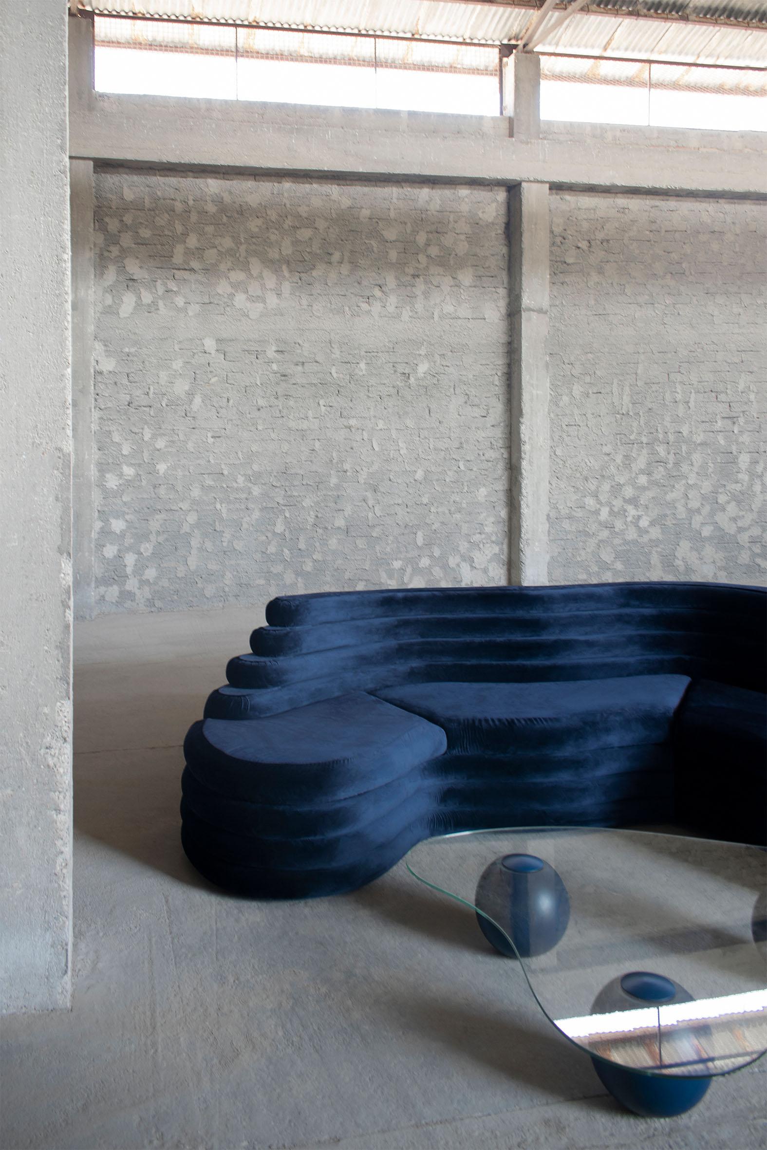 Fabric Embryo Sofa by Studio Christinekalia For Sale