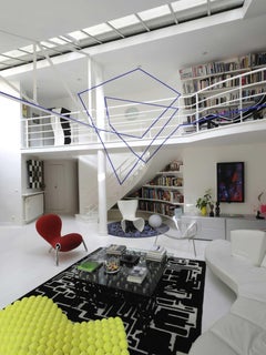 Embryo three-leg Armchair in chromed steel by Marc Newson for Cappellini