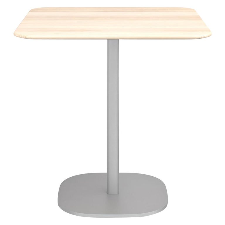 Two Inch Receiver Table Emeco 2 Inch Large Cafe Table with Aluminum Legs and Wood Top by Jasper ...