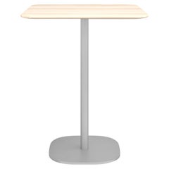 Emeco 2 Inch Large Counter Table with Aluminum Legs & Wood Top by Jasper