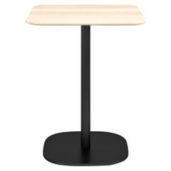 Emeco 2 Inch Small Cafe Table with Black Legs & Wood Top by Jasper Morrison