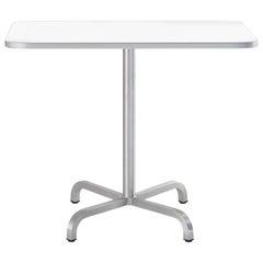 Emeco 20-06 Grande table basse carrée avec plateau en stratifié blanc par Norman Foster 