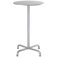 Emeco 20-06™ Small Round Bar Table in Brushed Aluminum by Norman Foster 