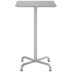 Emeco 20-06™ Small Square Bar Table in Brushed Aluminum by Norman Foster 