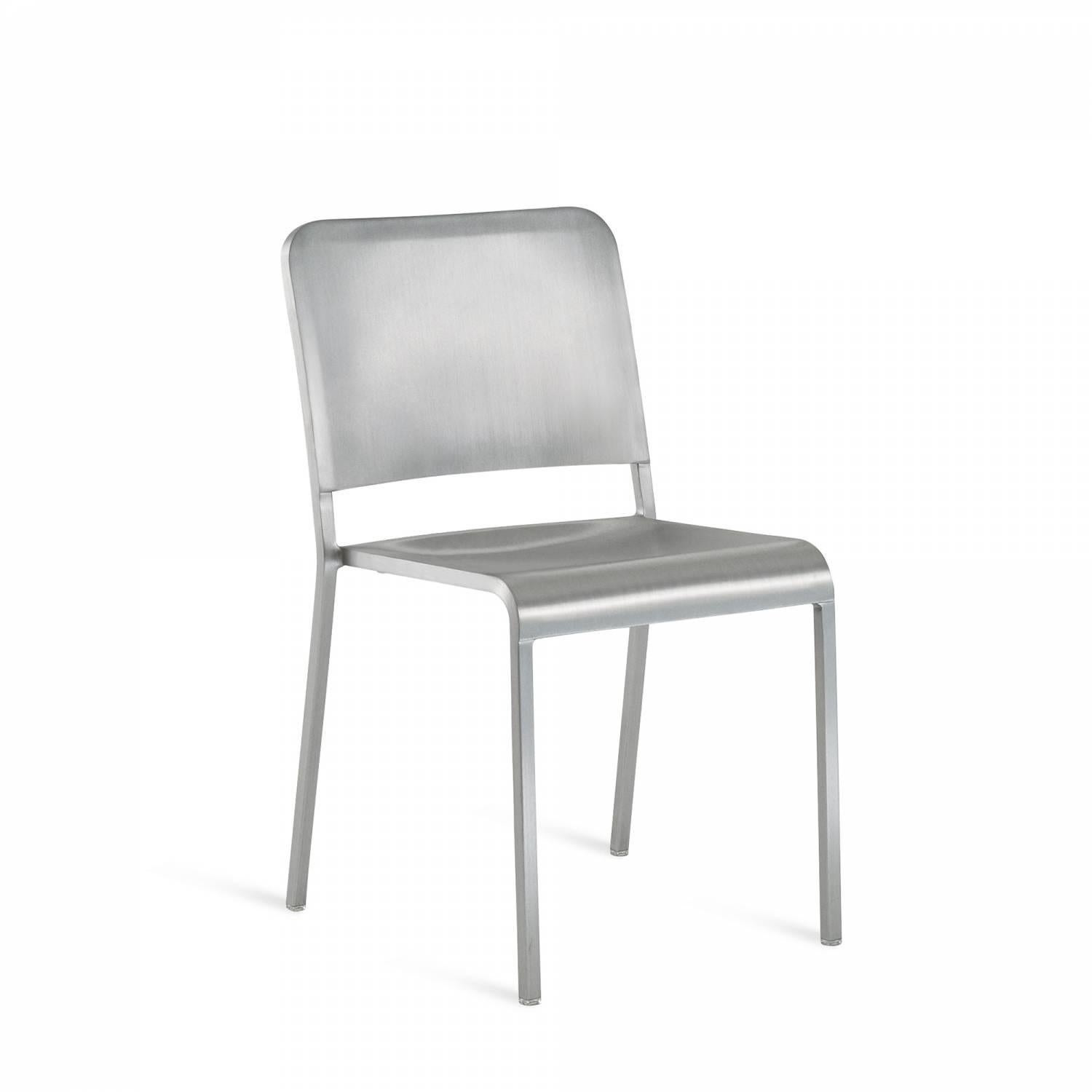 Emeco’s collaboration with Norman Foster resulted in the “20-06” Stacking chair. Foster envisioned a more “neutral” stacking chair-visually and physically lightweight. But the 20-06 is also super strong-tested to 445Kg. Lord Norman Foster said” I
