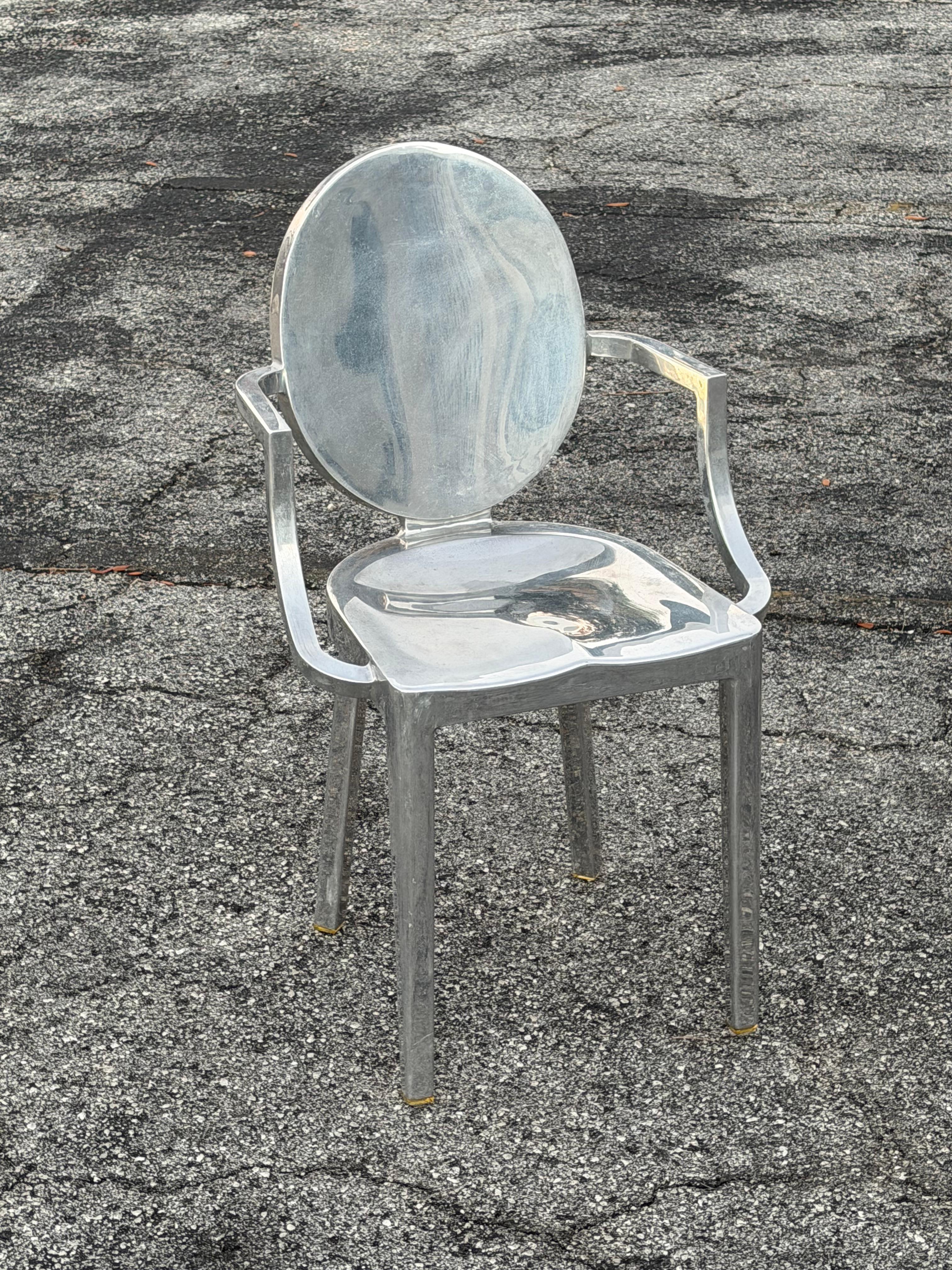 Emeco Arm Chair Alluminio Lucido Philippe Starck in vendita 5