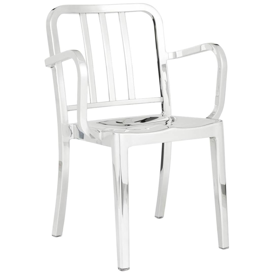 Emeco Heritage Armchair in Polished Aluminum by Philippe Starck
