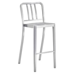 Emeco Heritage Barstool in Brushed Aluminum by Philippe Starck