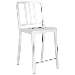 Emeco Heritage Counter Stool in Polished Aluminum by Philippe Starck