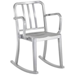 Emeco Heritage Rocking Armchair in Brushed Aluminum by Philippe Starck