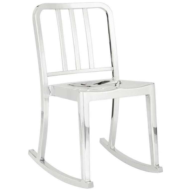 Emeco Heritage Rocking Chair In Polished Aluminum By Philippe Starck For Sale At 1stdibs