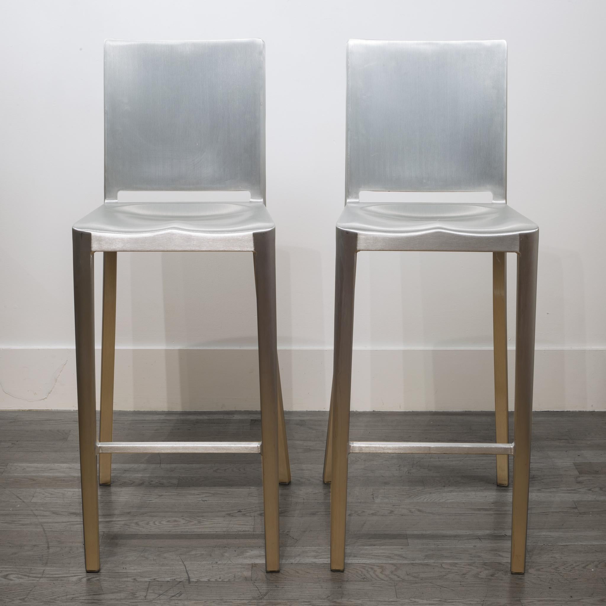 Contemporary Emeco Hudson Bar Stools by Philippe Starck