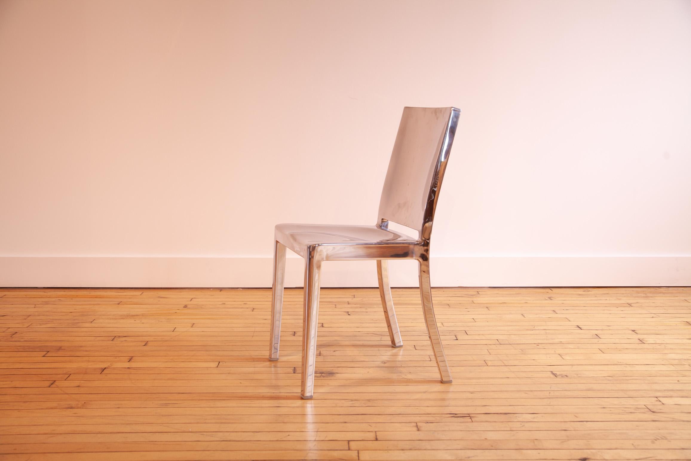 Modern Emeco Hudson Chair by Philippe Starck Hand Polished For Sale