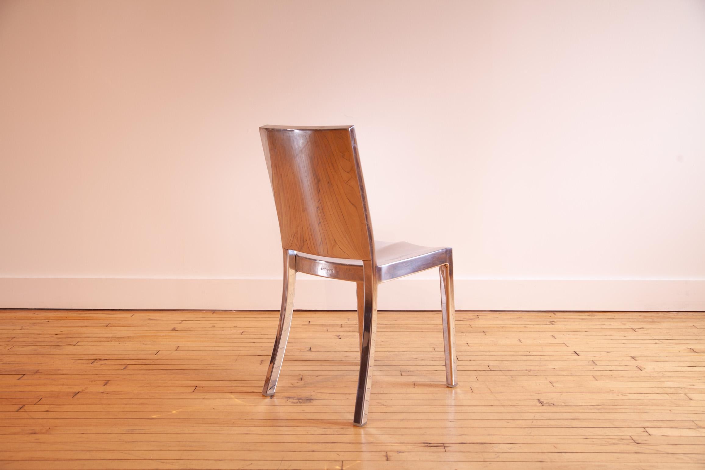 American Emeco Hudson Chair by Philippe Starck Hand Polished For Sale