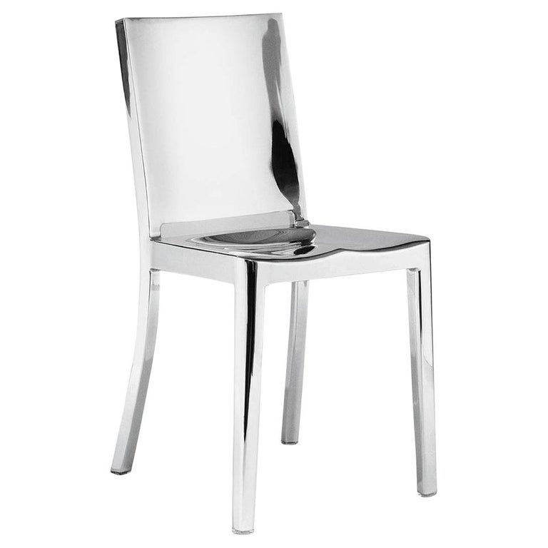Emeco Hudson Chair in Polished Aluminum by Philippe Starck For Sale at 1stDibs