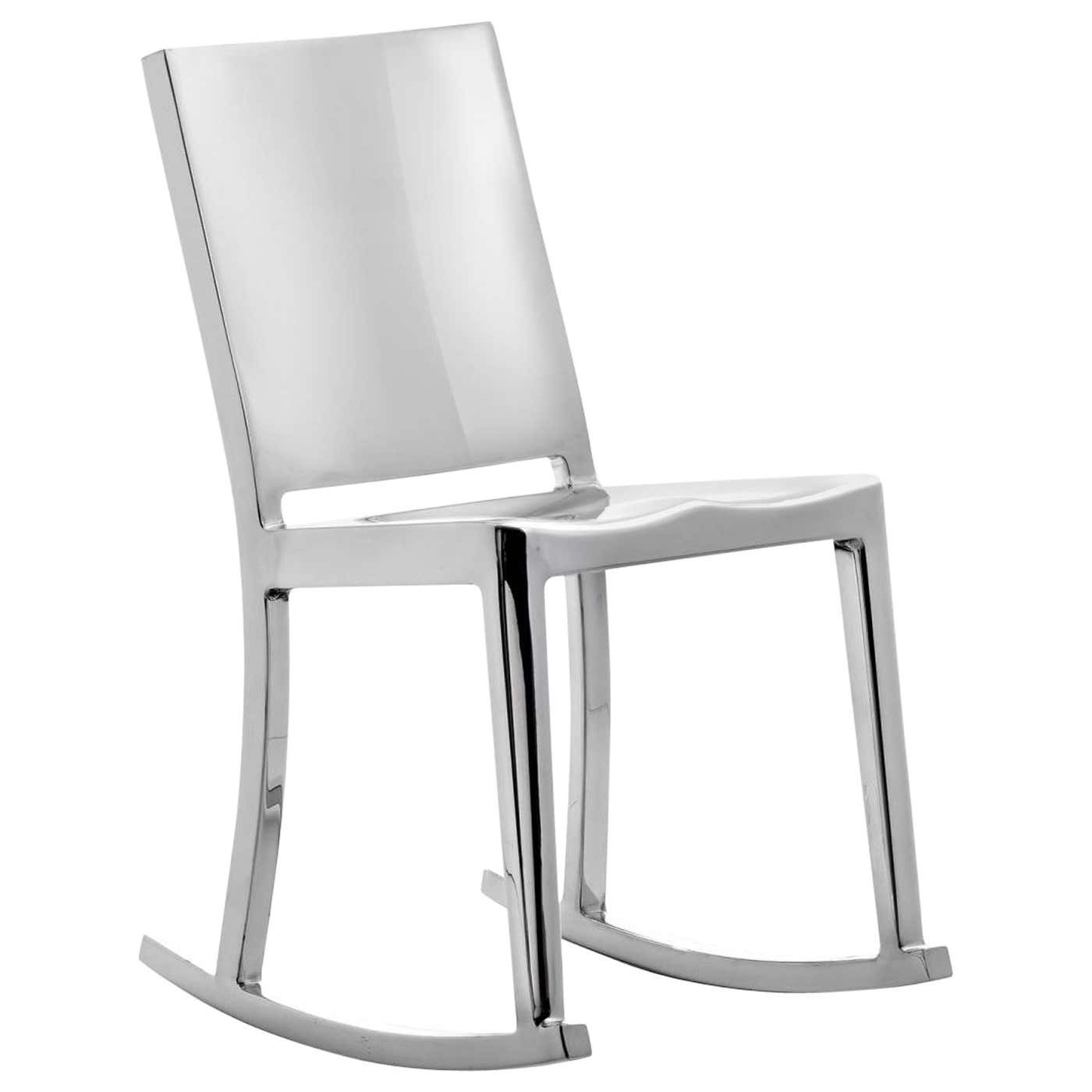 Emeco Hudson Rocking Chair in Polished Aluminum by Philippe Starck For ...