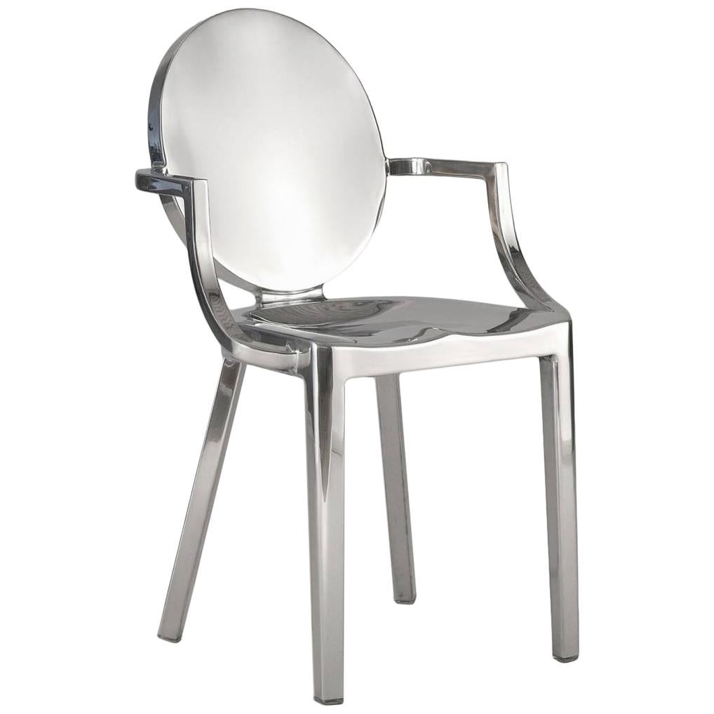 Emeco Kong Armchair in Polished Aluminum by Philippe Starck