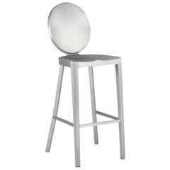 Emeco Kong Barstool in Brushed Aluminum by Philippe Starck