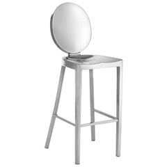 Emeco Kong Barstool in Polished Aluminum by Philippe Starck