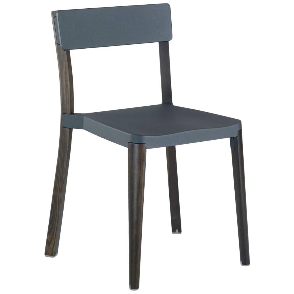 Emeco Lancaster Chair in Dark Gray Aluminum & Dark Ash by Michael Young  For Sale