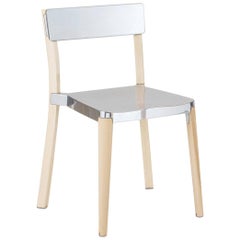 Emeco Lancaster Chair in Polished Aluminum and Ash by Michael Young