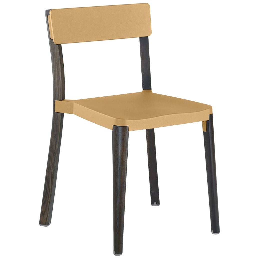 Emeco Lancaster Chair in Sand Aluminum and Dark Ash by Michael Young