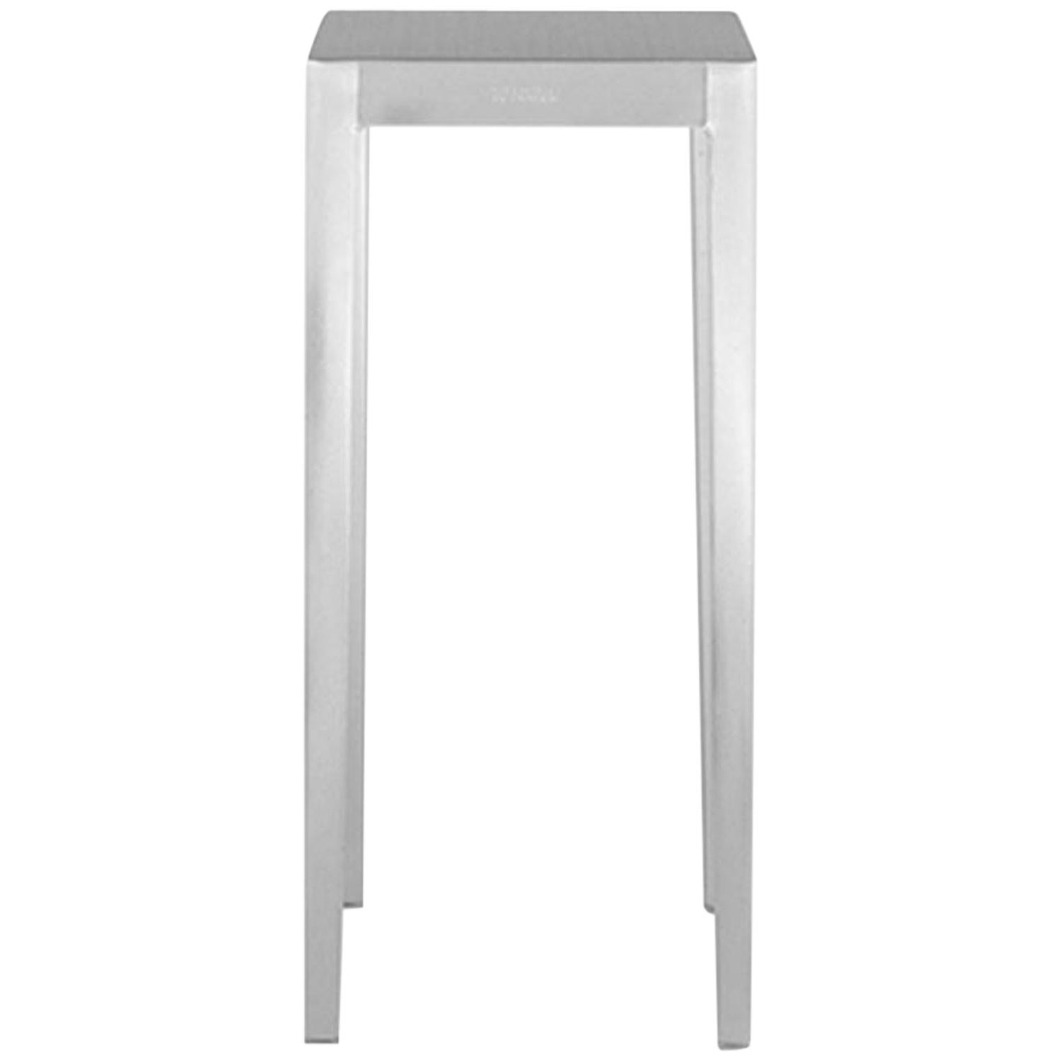 Emeco Large Occasional Table in Brushed Aluminum by Philippe Starck