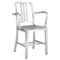 Emeco Navy Armchair in Brushed Aluminum by US Navy