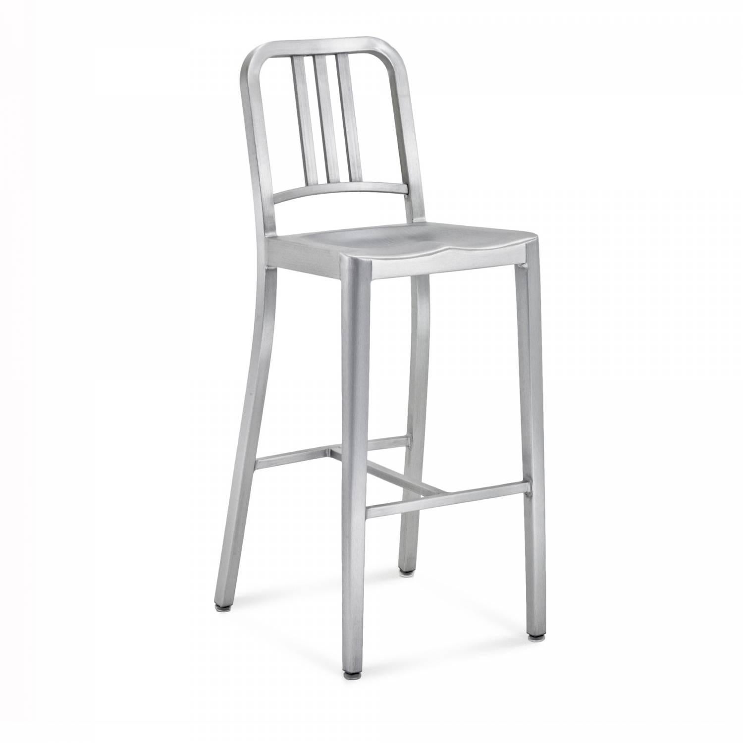 First built for use on submarines in 1944, the Navy chair has been in continuous production ever since. With the famous 77 step process, our craftsmen take soft, recycled aluminum, hand form and weld it- then temper it for strength. Finally, the