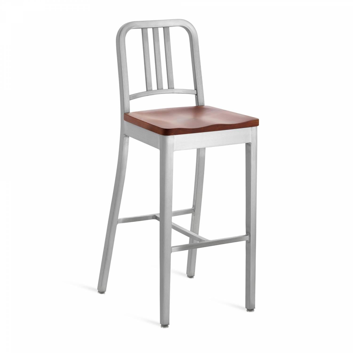 First built for use on submarines in 1944, the Navy Chair has been in continuous Production ever since. With the famous 77 step Process, our craftsmen take soft, recycled aluminum, hand form and weld it- then temper it for strength. Finally, the