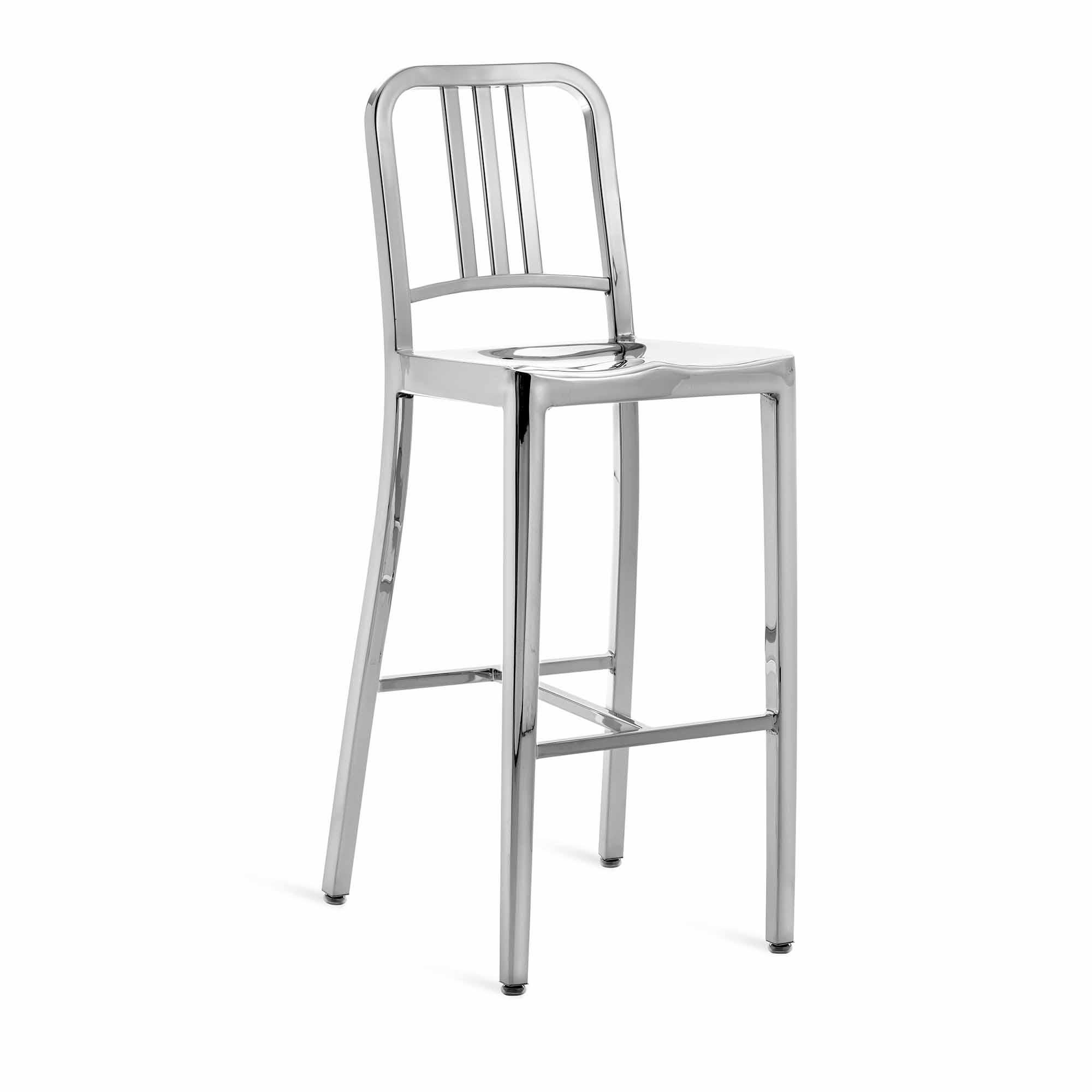 First built for use on submarines in 1944, the Navy Chair has been in continuous Production ever since. With the famous 77 step Process, our craftsmen take soft, recycled aluminum, hand form and weld it- then temper it for strength. Finally, the