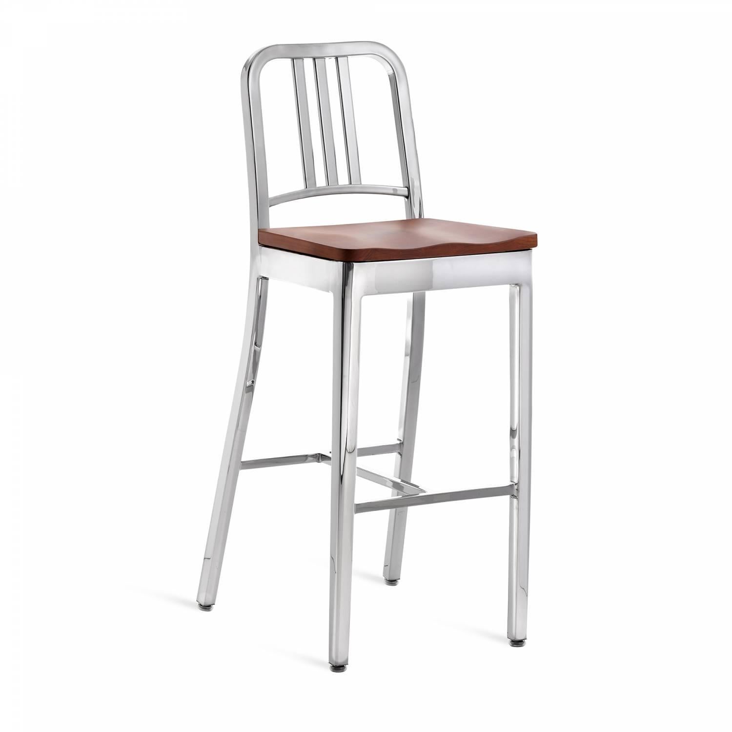 First built for use on submarines in 1944, the Navy chair has been in continuous Production ever since. With the famous 77 step Process, our craftsmen take soft, recycled aluminum, hand form and weld it- then temper it for strength. Finally, the