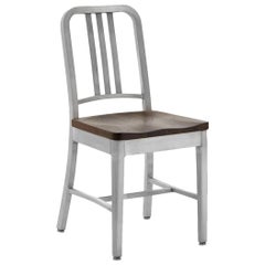Silla Emeco Navy de aluminio cepillado y nogal by US Navy