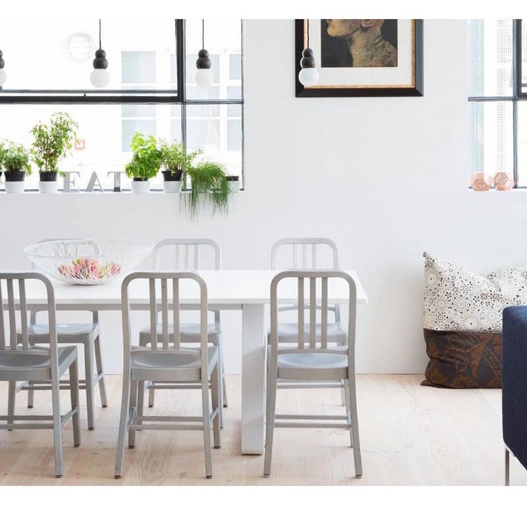 Emeco Navy Chair in Brushed Aluminum and Ash by US Navy For Sale at 1stDibs