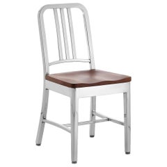 Silla Emeco Navy en aluminio pulido y cerezo by Us Navy