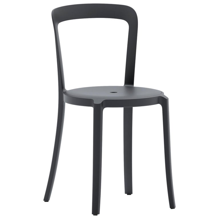 Emeco On and On Stacking Chair in Black Plastic by Barber and Osgerby