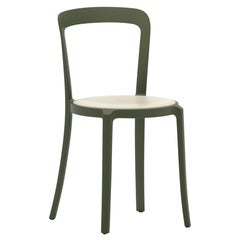 Emeco On & On Stacking Chair in Green with Ash Plywood seat by Barber & Osgerby