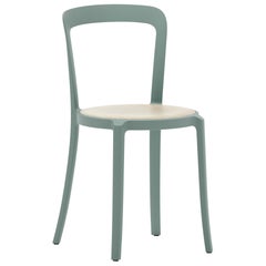 Emeco On & On Stacking Chair in Light Blue with Oak seat by Barber & Osgerby