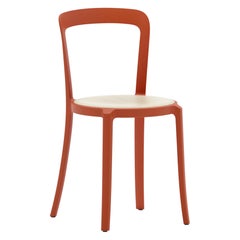 Emeco On & On Stacking Chair in Orange with Ash Plywood seat by Barber & Osgerby