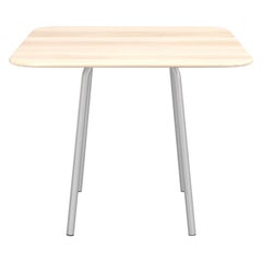 Grande table basse en aluminium Emeco Parrish avec plateau en bois par Konstantin Grcic