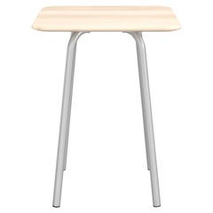 Emeco Parrish Small Aluminum Cafe Table with Wood Top by Konstantin Grcic