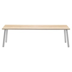 Emeco Run 3-Seat Bench in Accoya & Aluminum Frame by Sam Hecht and Kim Colin