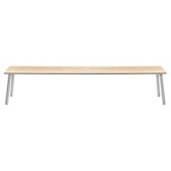 Emeco Run 4-Seat Bench in Accoya & Aluminum Frame by Sam Hecht and Kim Colin