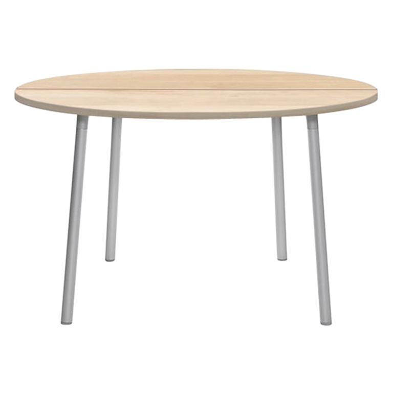 Emeco Run Cafe Table in Accoya with Aluminum Frame by Sam Hecht and Kim Colin