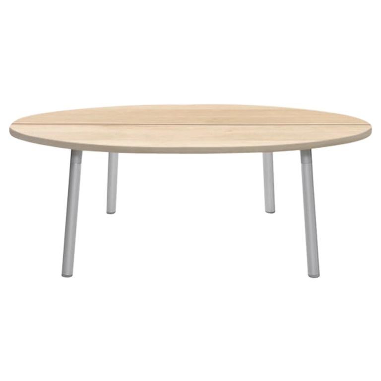 Emeco Run Coffee Table in Accoya with Aluminum Frame by Sam Hecht and Kim Colin For Sale