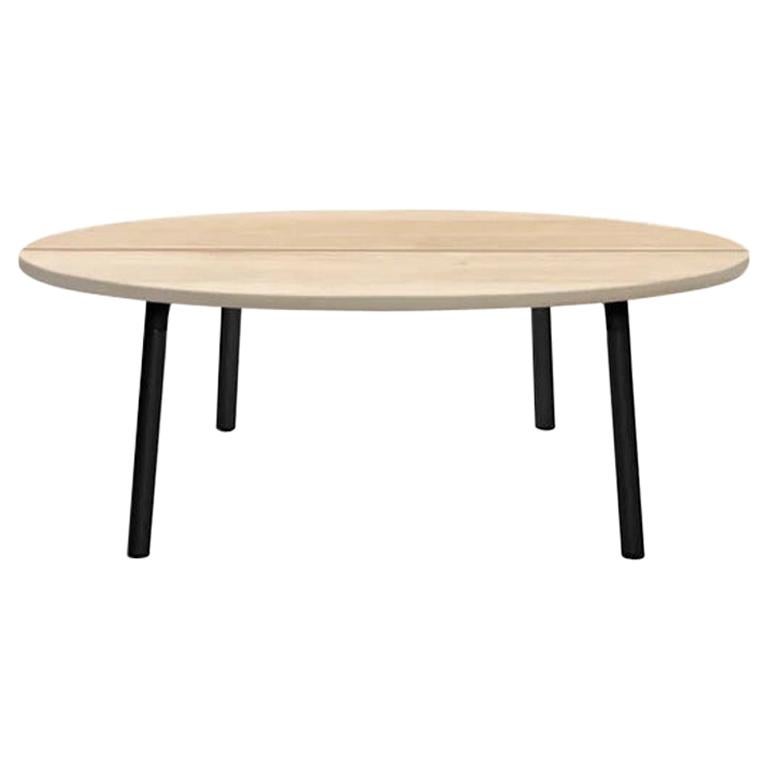 Emeco Run Coffee Table in Accoya with Black Frame by Sam Hecht and Kim Colin For Sale