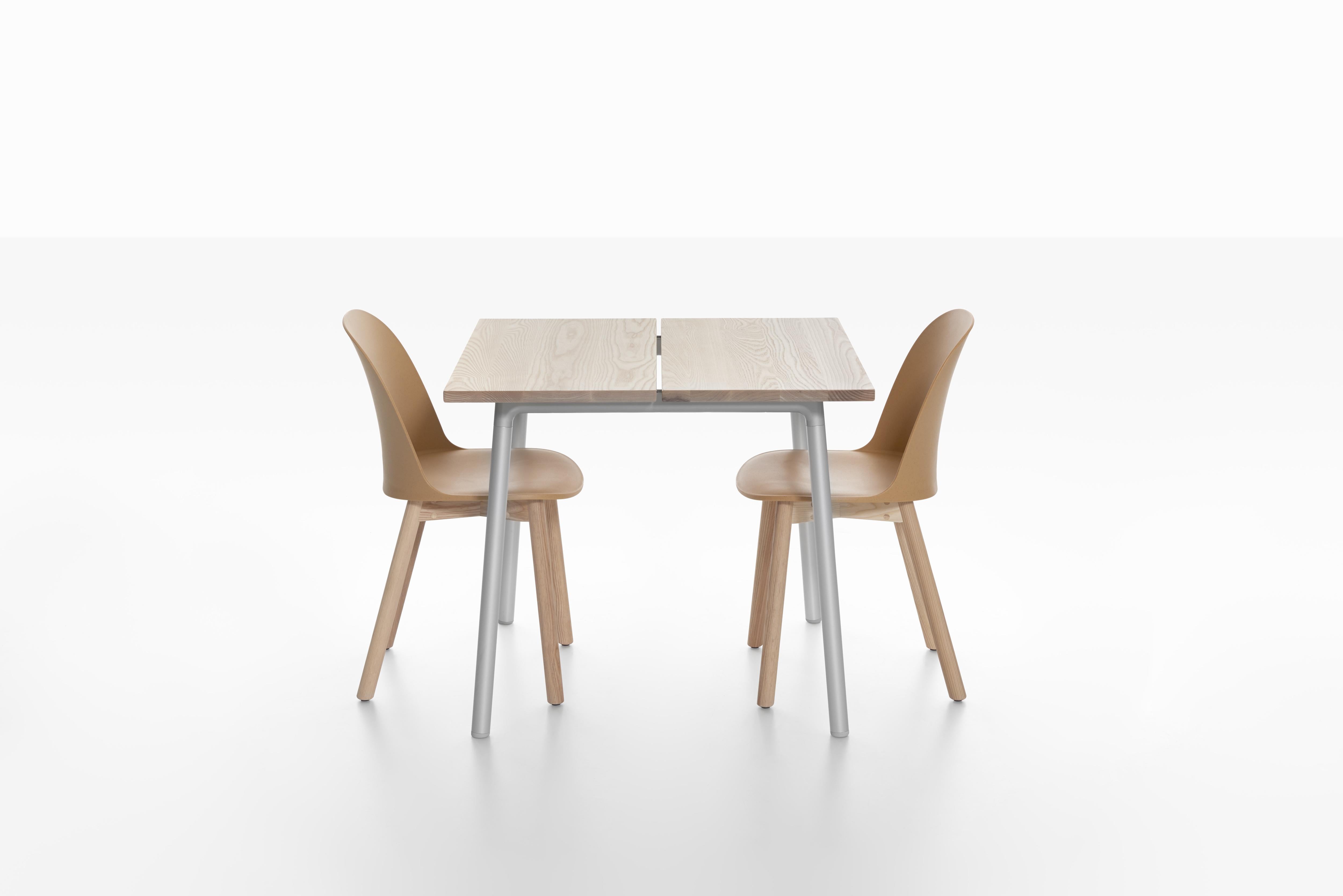 Emeco Run Large High Table in Aluminum & Walnut by Sam Hecht + Kim Colin In New Condition In Hanover, PA