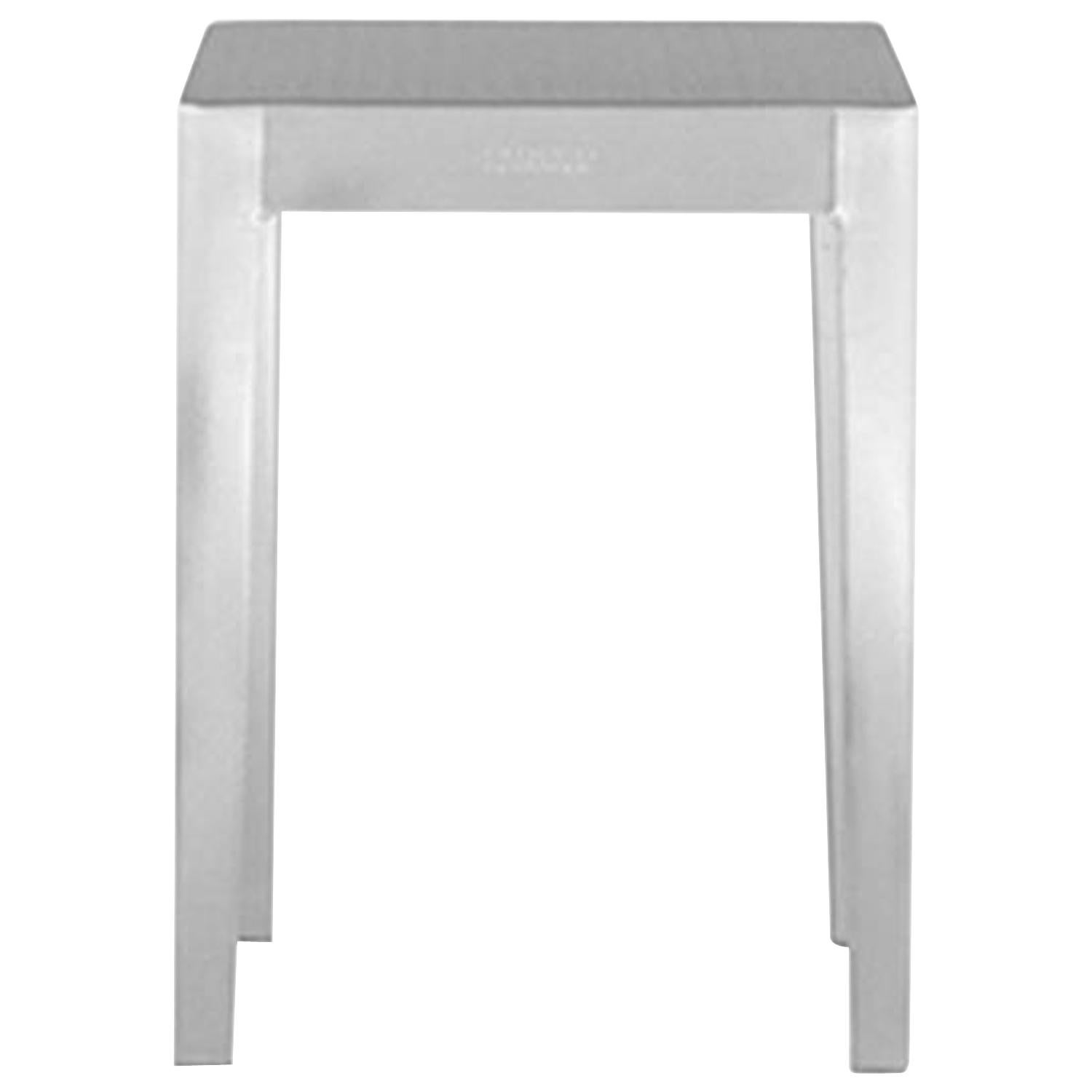 Emeco Small Occasional Table in Brushed Aluminum by Philippe Starck