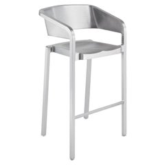 Emeco Soso Bar Stool in Brushed Aluminum by Jean Nouvel